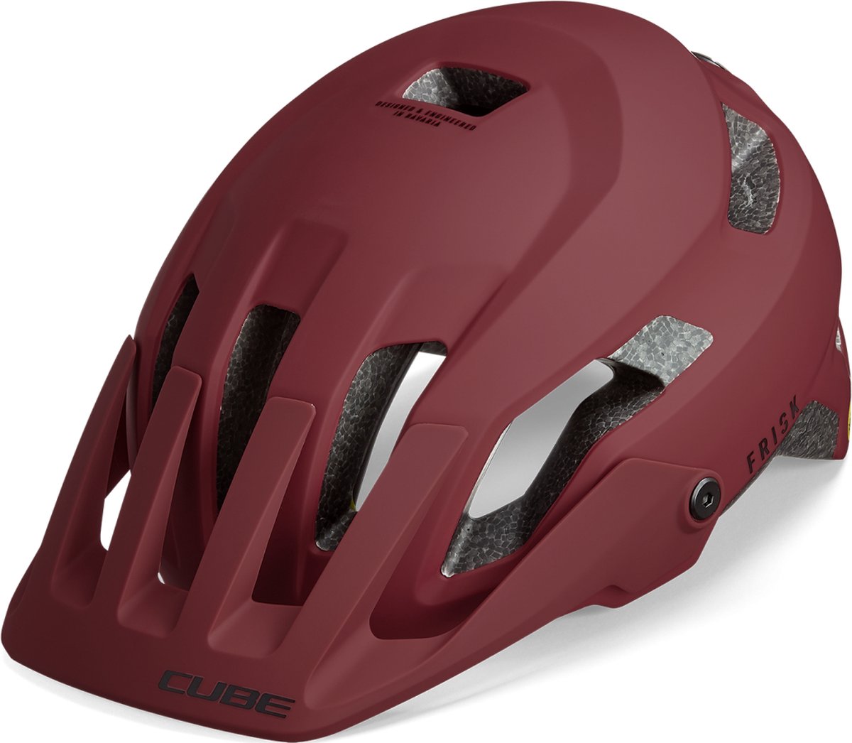 CUBE Fietshelm Frisk - Trailhelm - MIPS - 11 Ventilatiegaten - Verstelbaar - EPS In-Mould - 57-62 cm - L - Rood
