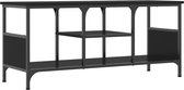 vidaXL-Tv-meubel-100x35x45-cm-bewerkt-hout-en-ijzer-zwart