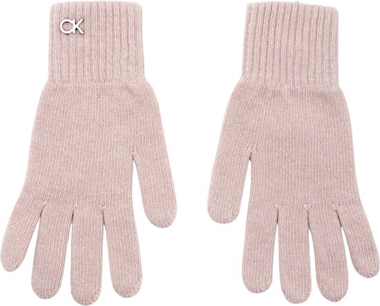 Calvin Klein Re-Lock Knit Gloves pour femmes - Gants - Taille unique - Rose
