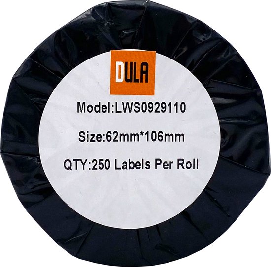 DULA Dymo Compatible labels - Wit - S0929110 - Grote naambadgekaartjes ...