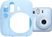 YONO Étui en Siliconen adapté à Fujifilm Instax Mini 12 - Étui Skin - Blauw Pastel
