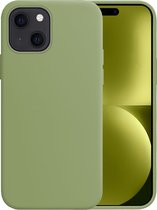 Hoesje Geschikt voor iPhone 15 Hoesje Siliconen Case - Hoes Geschikt voor iPhone 15 Hoes Siliconen - Groen