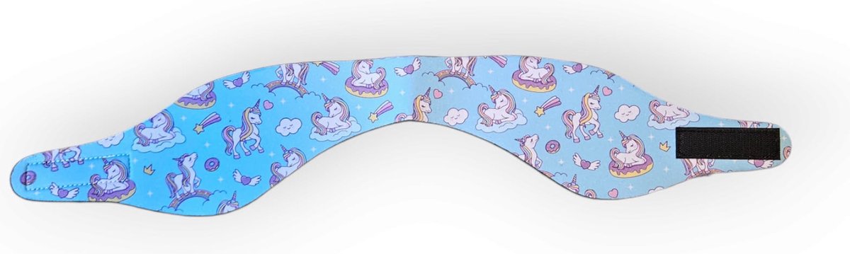 Goedkoopste Horend Goed zwemmen hoofdband eenhoorn licht blauw