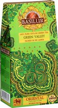 BASILUR - Green Valley, Thé vert de haute montagne du Sri Lanka, 100g