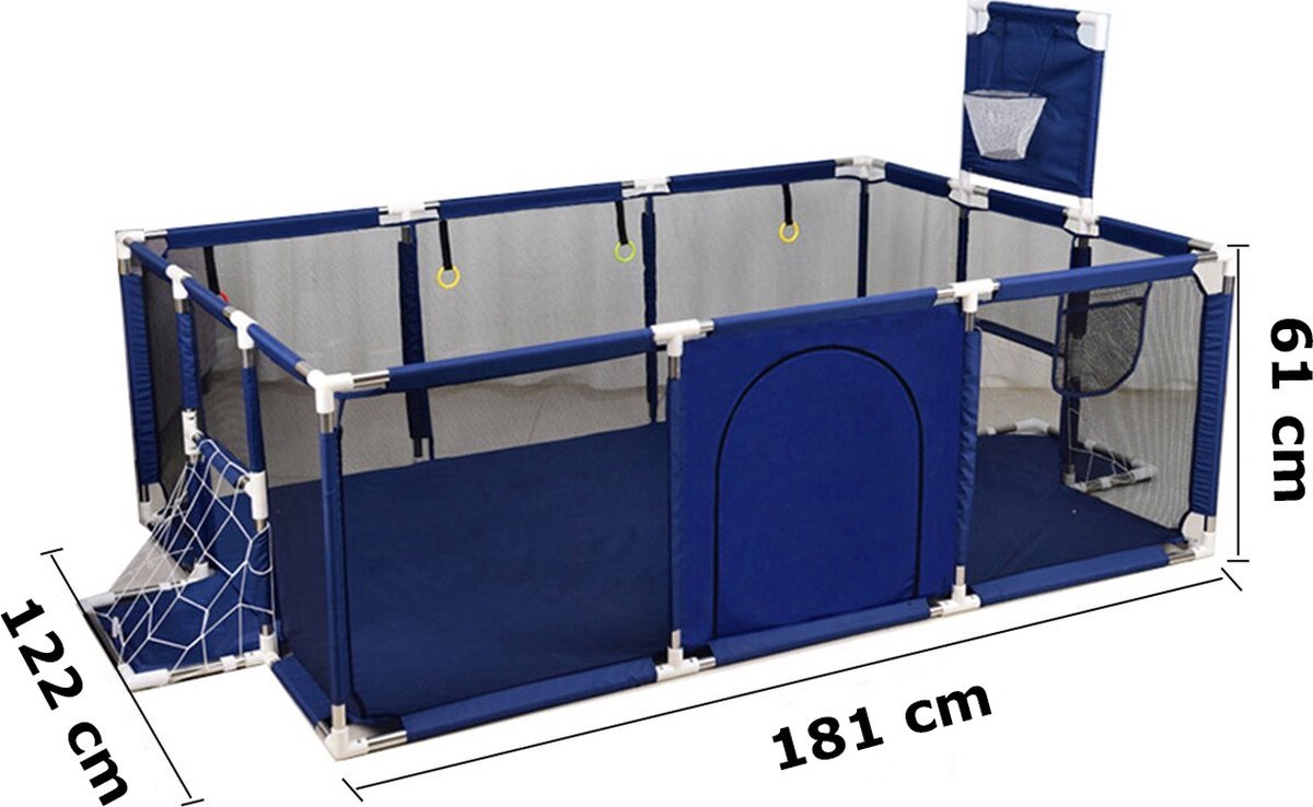 Grondbox XXL – 5-in-1 Multifunctionele Babybox 180×200 cm