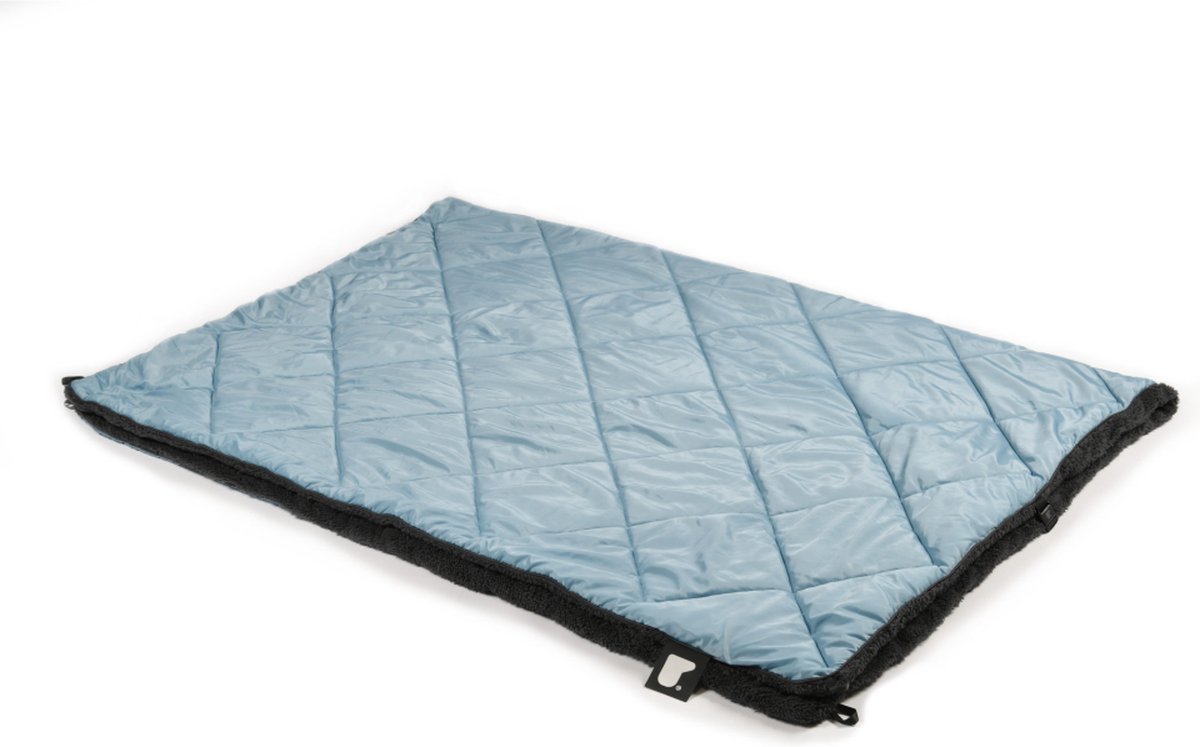 Extreme Lounging - b-blanket - tweezijdige plaid - gewatteerd & teddy fleece - binnen & buiten - 140x200cm - Sea blue
