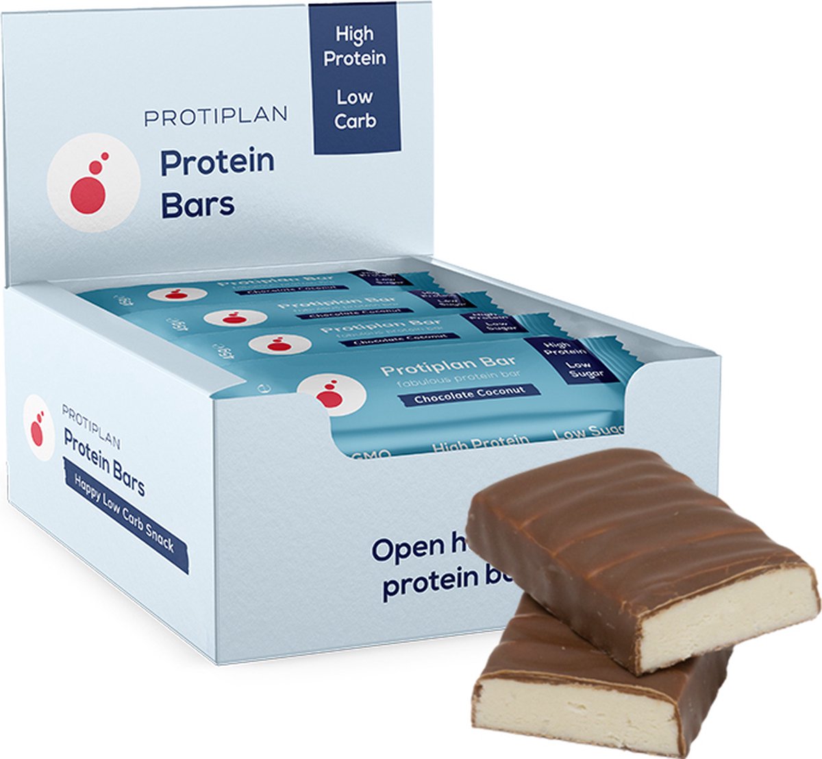 Goedkoopste Protiplan | Fabulous Protein Bar | Coconut | 16 Repen | 16 x 45 gram | Snel afvallen zonder poespas!