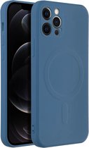 Casify Siliconen Hoesje met MagSafe voor iPhone 12 Pro - Blauw
