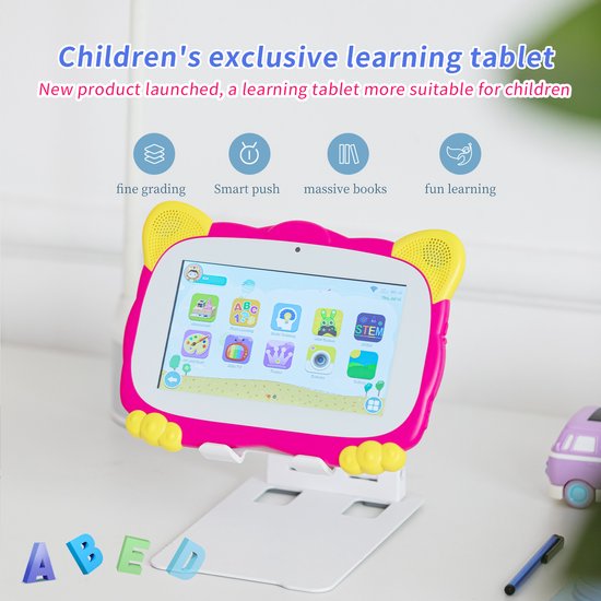 Tablette éducatif enfant ikido,écran tactile hd avec protection