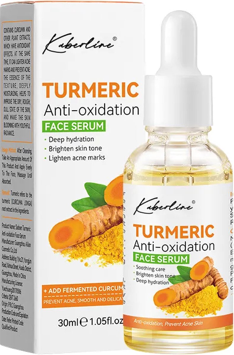 Kurkuma olie voor gezicht | Kurkuma olie | Gezicht serum | Turmeric oil | Anti rimpel | Anti acne | 30 ml