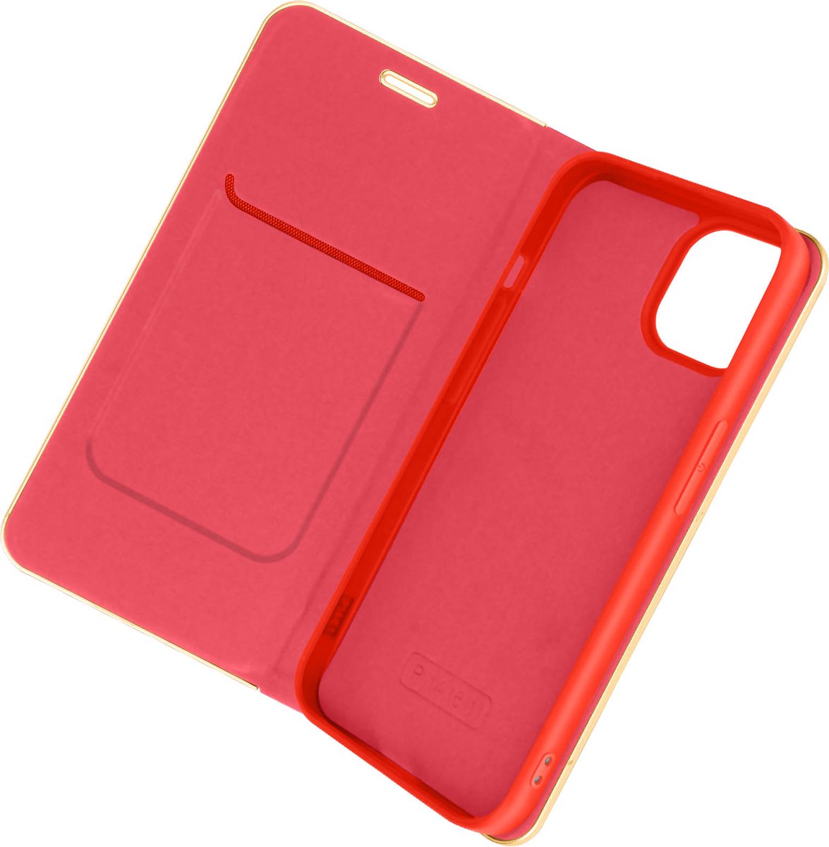 Hoesje geschikt voor iPhone 14 Design Kaarthouder Rood