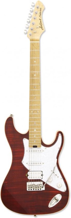 Aria Pro II Hot Rod Collection 714-MK2 Fullerton Ruby Red elektrische gitaar