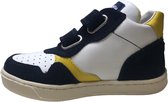 Falcotto - Klip - Mt 24 - velcro's hoge lederen sportieve sneakers - Wit/Navy