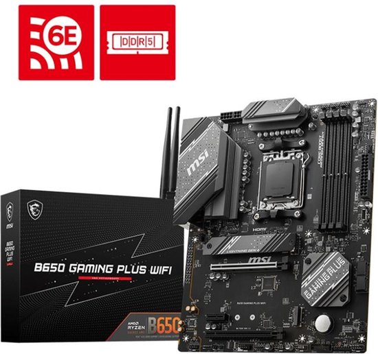 MSI B650 GAMING PLUS WIFI - Moederbord - ATX - Socket AM5 - AMD B650 - DDR5 - Realtek 8125BG 2.5G LAN - MSI