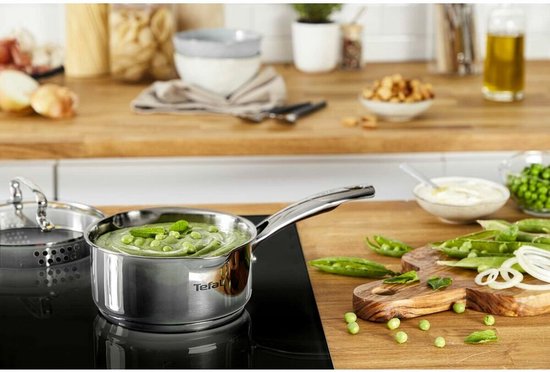 Tefal Duetto+ Pannenset - 4-delig - Geschikt voor Inductie - RVS - Met Deksel