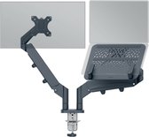 Bol.com Leitz Ergo Ruimtebesparende Monitor- en Laptoparm - Voor 2 Schermen - Donkergrijs aanbieding