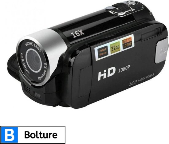 Caméra vidéo Bolture - Handycam - Caméscope - Caméra vidéo - Caméra Vlog -  Caméra... | bol