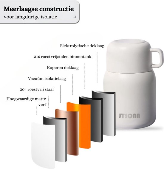 Bouteille isotherme Afecto pour enfant - gourde isolante - bouteille  thermos inox pour