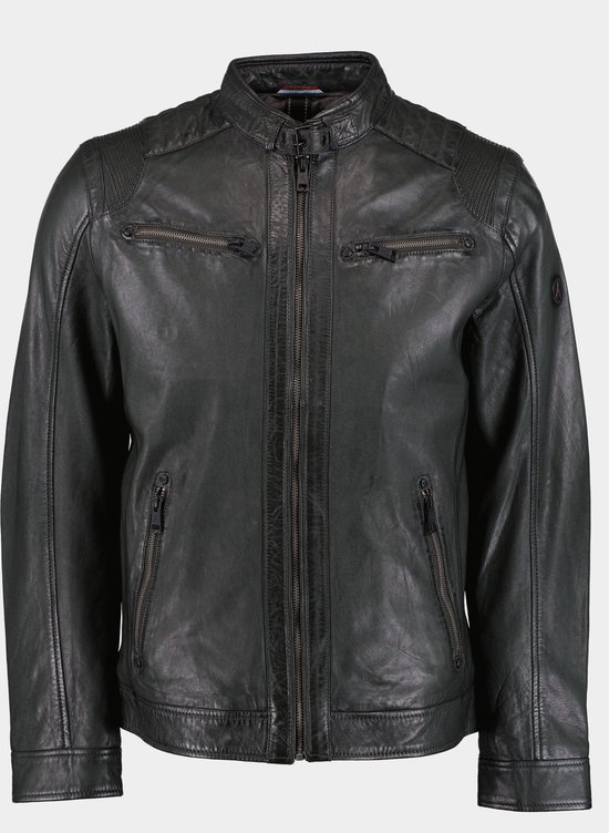 Foto: Donders 1860 lederen jack groen leather jacket 52394 652