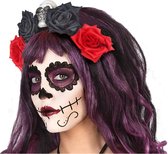 Halloween/horror verkleed diadeem/tiara/bloemenkrans - zombie/heks/day of the dead - dames/meisjes