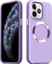iPhone 12 PRO MAX Hoesje - Back Case Cover - Magsafe Compatible - Paars - Provium