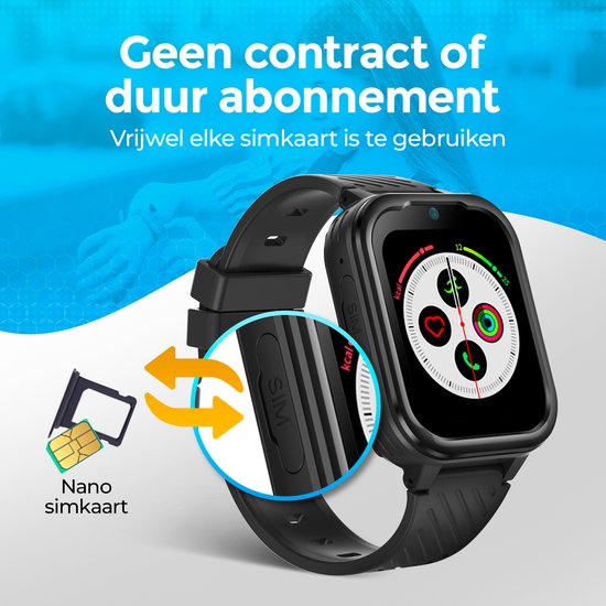 WatchToCare® Adventure Pro Smartwatch Kinderen GPS tracker GPS