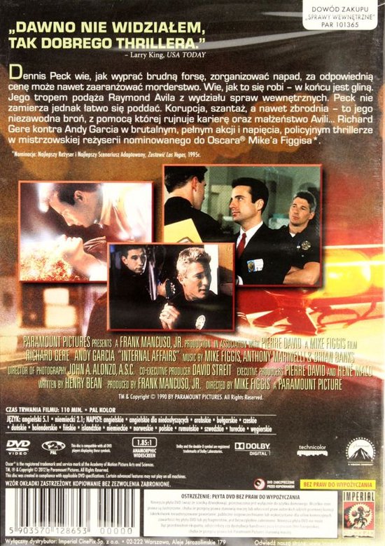 Internal Affairs [DVD]