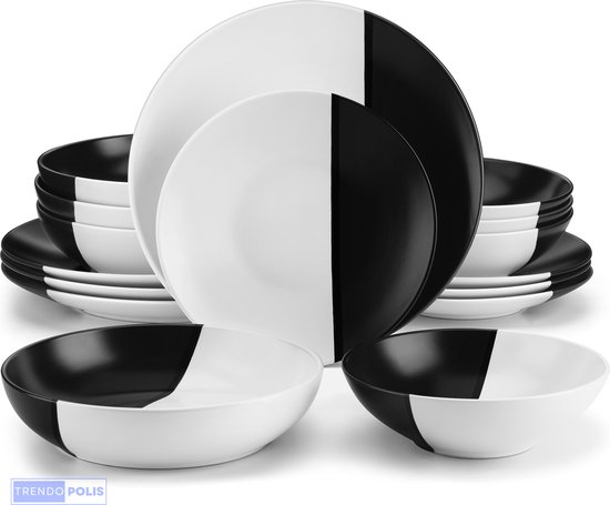Vancasso Accel Service de table en porcelaine 32 pièces
