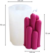 ZoeZo - Kaarsmal - Pijler kaars - Pilaar - Kaars mallen - Siliconen mal - Zelf kaarsen maken - Gips & Epoxy gieten - Zeep maken