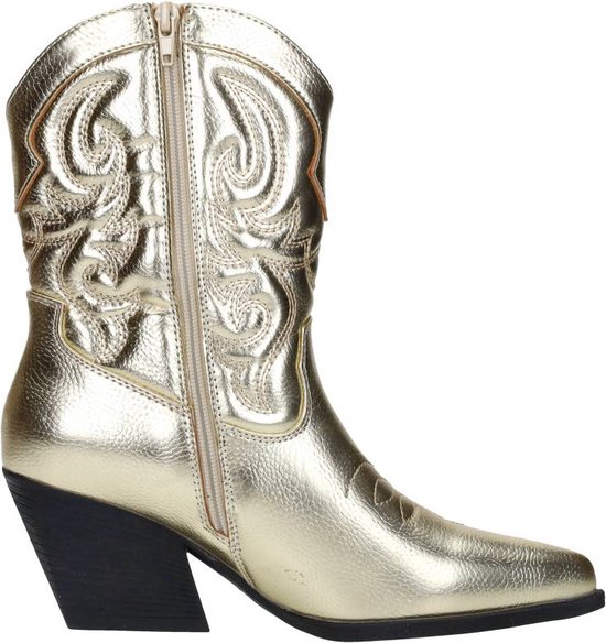 SUB55 Western boots Enkellaarsjes Hak - goudkleur - Maat 41