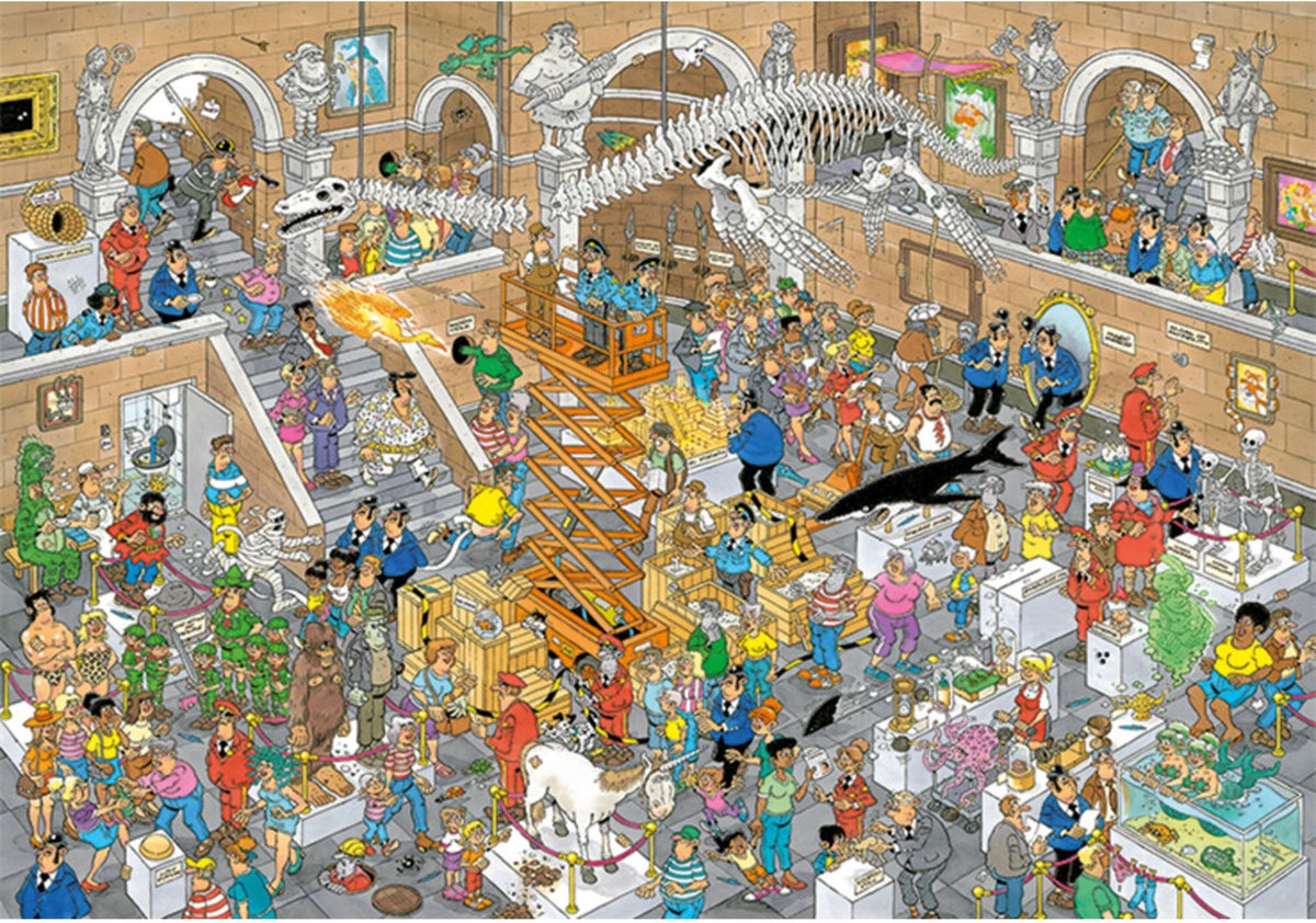 Jan van Haasteren - Rariteitenkabinet - 3000 stukjes puzzel — afbeelding 7