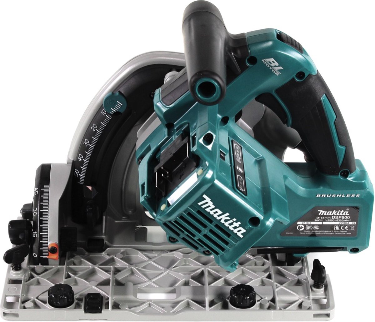 Makita DSP600ZJ 2x18V invalcirkelzaag 165 mm body thumbnail 6