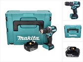 Makita DHP 487 M1J accu klopboormachine 18 V 40 Nm borstelloos + 1x oplaadbare accu 4.0 Ah + Makpac - zonder oplader