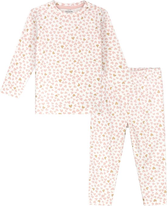 Prénatal Pyjama Meisje Maat 74 - Pyjama Kinderen Meisje - Kinderkleding Meisjes - Ivoor Wit