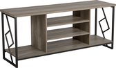 FORRES - TV-meubel - Donkere houtkleur - Spaanplaat