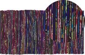 BARTIN - Laagpolig vloerkleed - Multicolor - 80 x 150 cm - Polyester