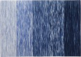 KAPAKLI - Laagpolig vloerkleed - Blauw - 160 x 230 cm - Wol