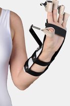 Attelle d'extension dynamique thermoplastique Arch CoreLife pour paralysie du nerf radial | Musclet de doigts | Musclet de main | Entraîneur de force des mains | Extenseur de doigt | Entraîneur | Renforceur de poignée | Gauche | Taille L