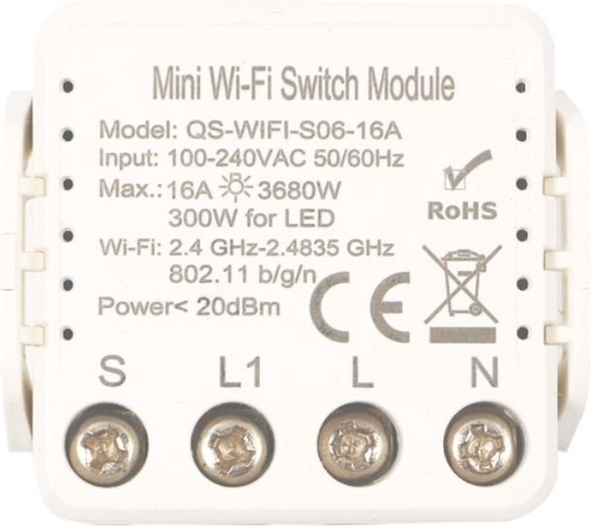 Mini WiFi 16A Switch -module - Overig - SILUMEN