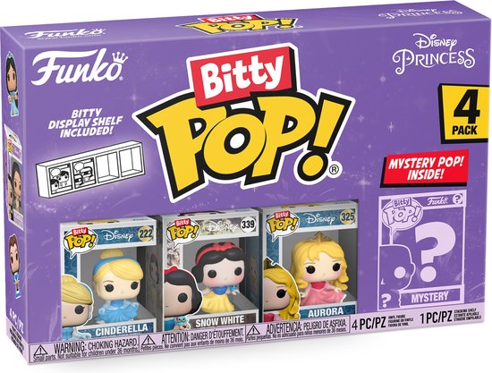Funko Bitty Pop! 4-Pack: Disney Princess - Cendrillon