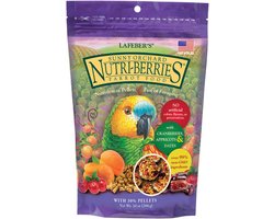 Lafeber Nutri-Berries Sunny Orchard - Papegaai 284 gram - Overige zaden - Versnaperingen - Vogelvoer - Blauwgele Ara (Ara ararauna)
