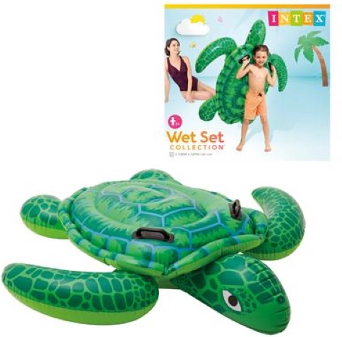 Intex schildpad Ride-on - floaties voor in het zwembad - floatie - floaties - opblaas dieren zwembad – foto 4