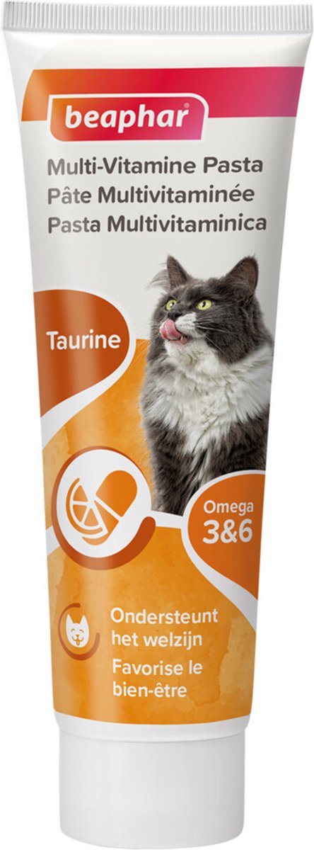 6x Beaphar Multi-Vitamine Pasta Kat 100 gr