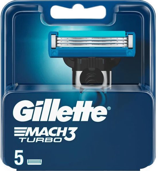 Gillette Scheermesjes Mach3 Turbo - 5 stuks