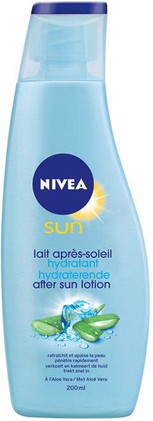 NIVEA SUN Hydraterende & Kalmerende Aftersun Lotion - Met hyaluronzuur en Aloë Vera - 200 ml - NIVEA