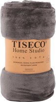 Tiseco Home Studio - Plaid COSY - microflannel - 220 g/m² - 240x220 cm - Grijs