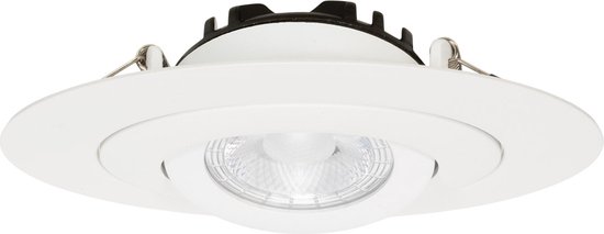 Ledmatters - Inbouwspot Wit - Dimbaar - 5 watt - 570 Lumen - 3000 Kelvin - Wit licht - IP44 Badkamerverlichting