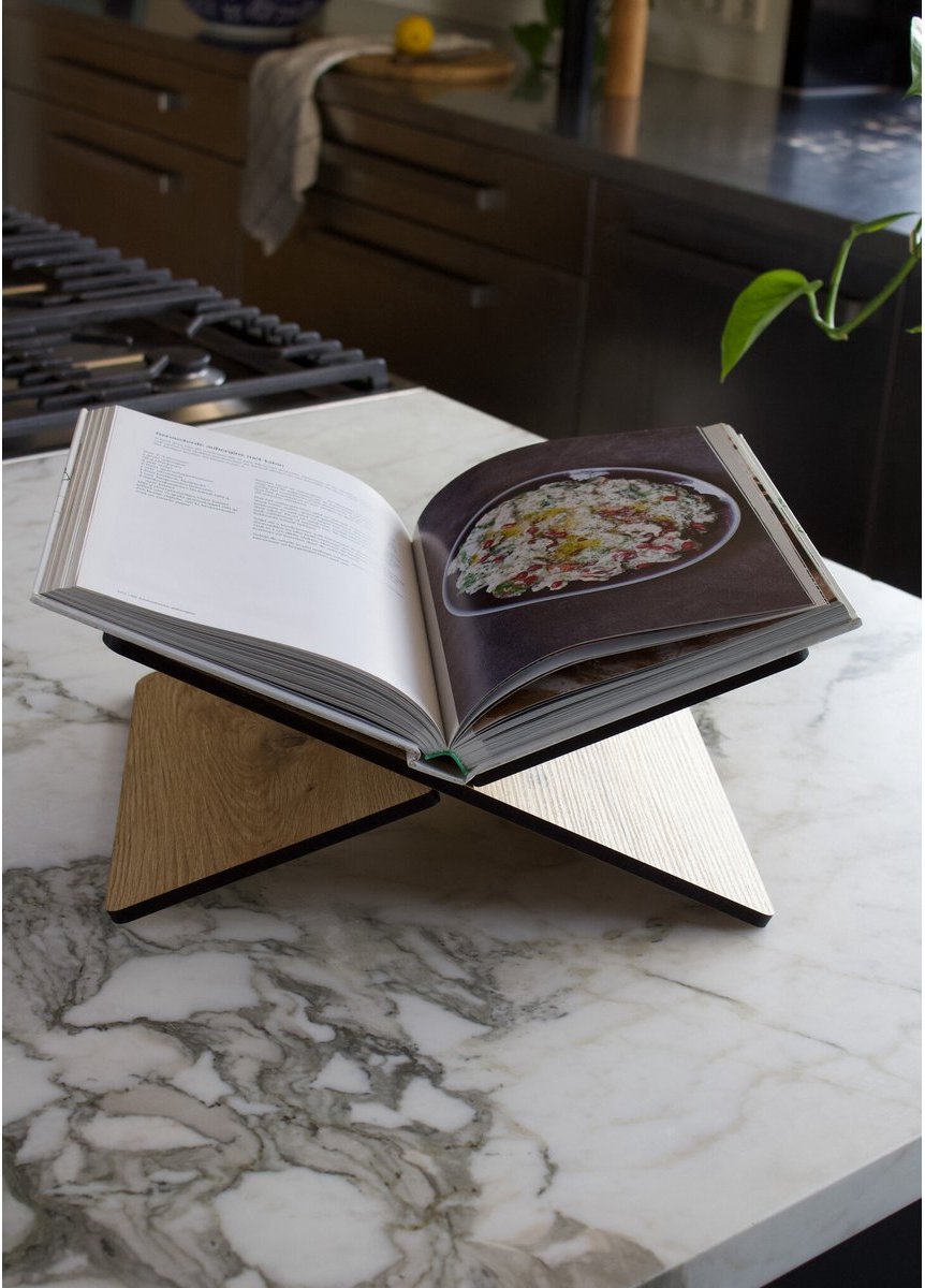 Kitchen Trend boeken standaard eiken X - kookboekstandaard