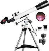 Bol.com Telescoop - Verstelbaar Statief - Sterrenkijker - 70x zoom - Wit aanbieding