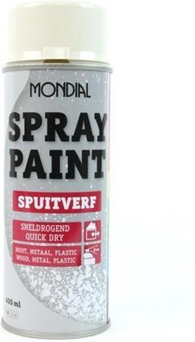 Mondial - Verf Spuitbus - Spuitlak - 400ml - Sneldrogend